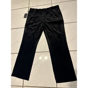 NWT BARABAS Velvet Pants Black Mens 38x31.5 Designer Quiet Luxury 4CP40 Chino